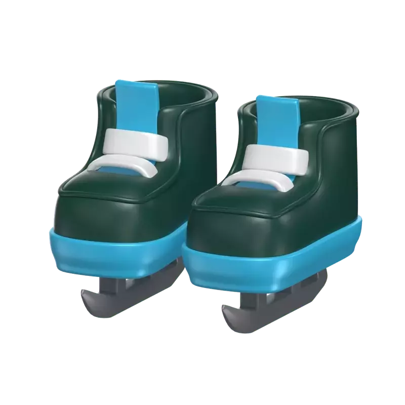 A Pair Of Ice Skate Shoes 3D Model 3D Graphic