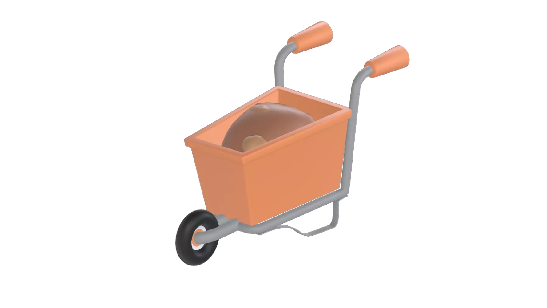 Wheelbarrow 3D Graphic