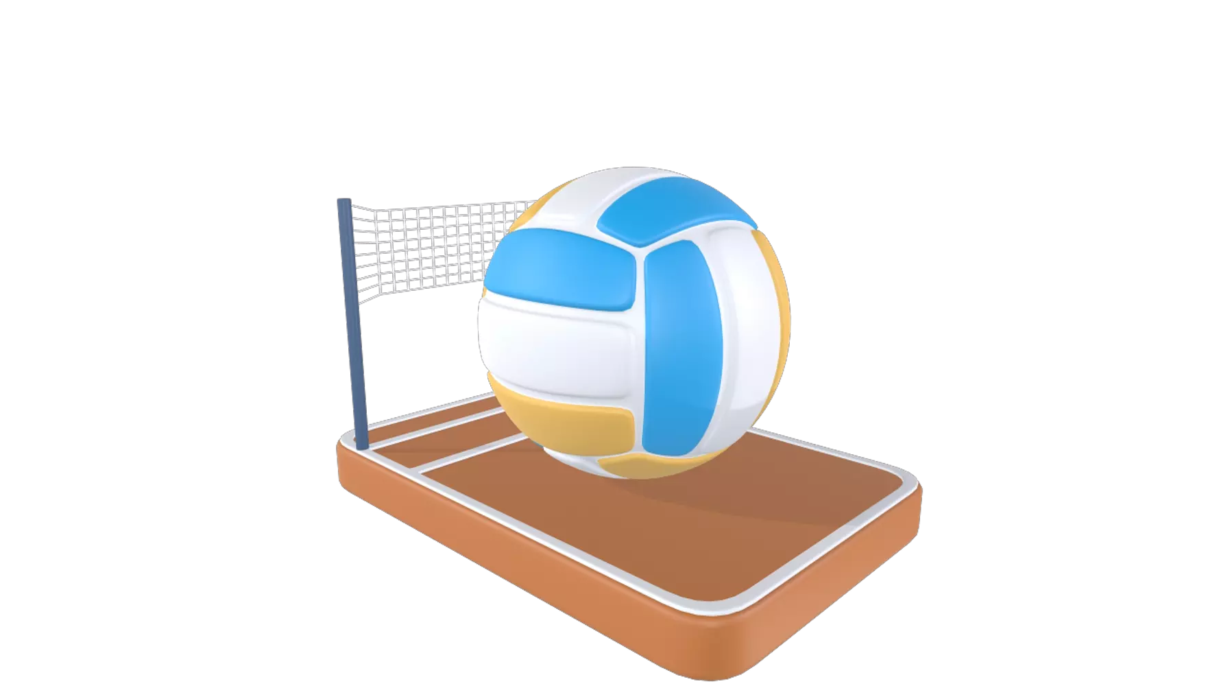 Volleyball 3D Graphic