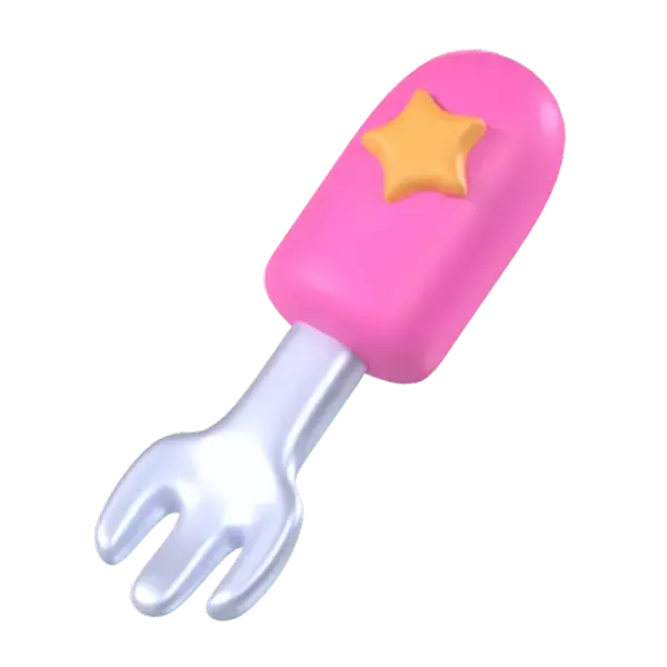 Baby Fork 3D Graphic