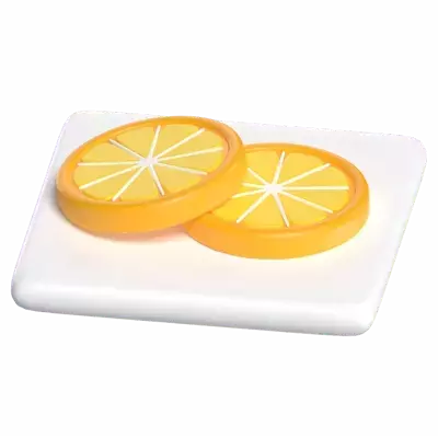 Lemon Slice 3D Graphic