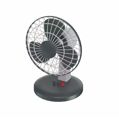 3D Old Classic Fan With 3 Blades 3D Graphic