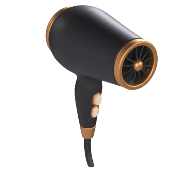 Hair Dryer 3D Graphic