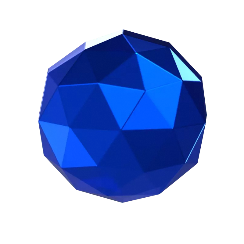 Round 3D Diamond Flat Back 3D Graphic