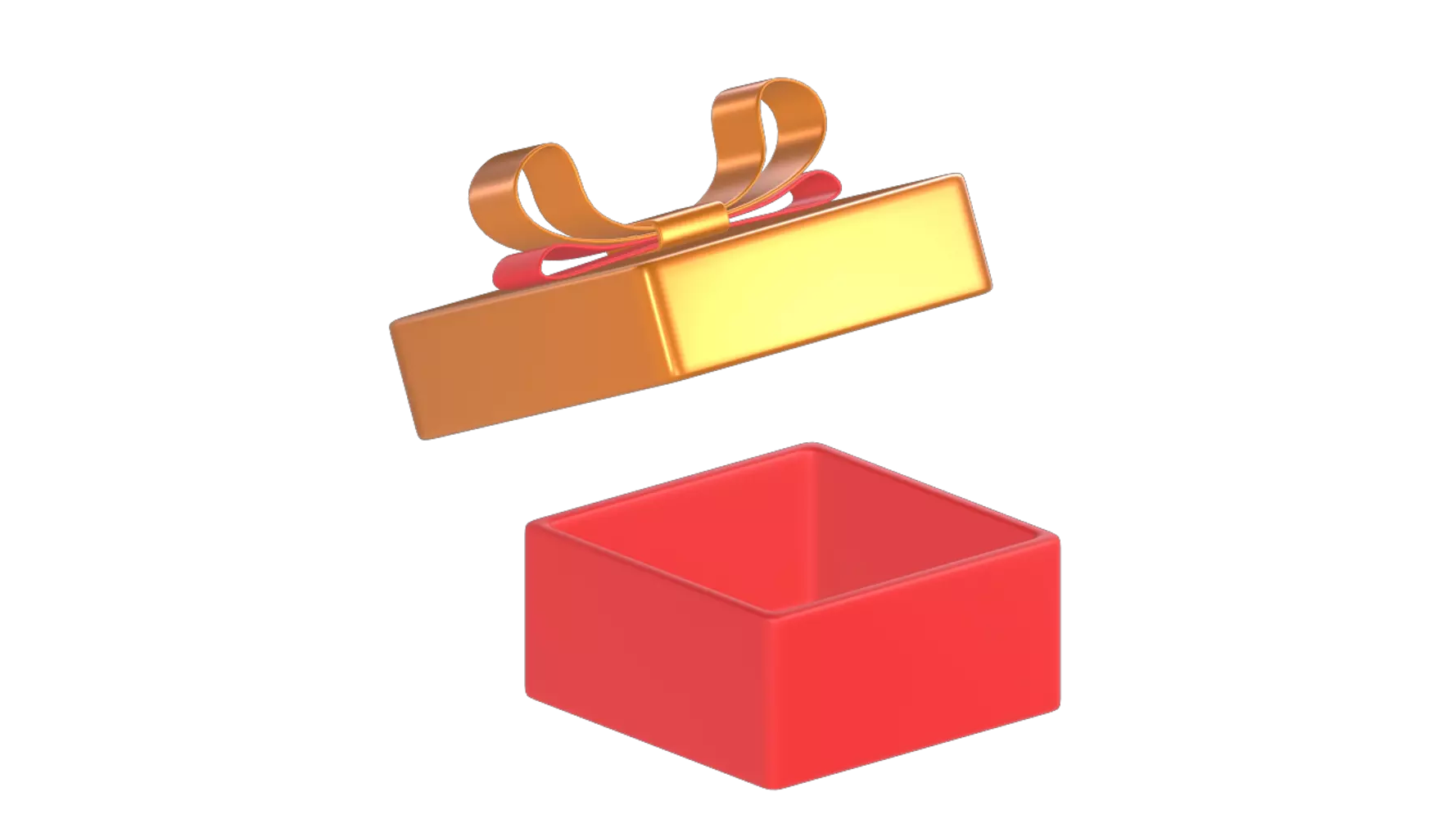 Opened Gift Box 3D Graphic