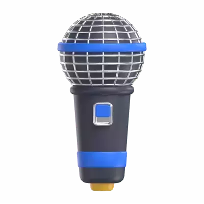 Microphone 3D Graphic