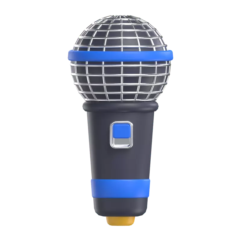 Microphone 3D Graphic