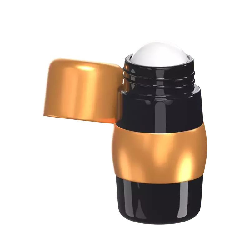 3D Ball Deodorant With Golden Cap And Label