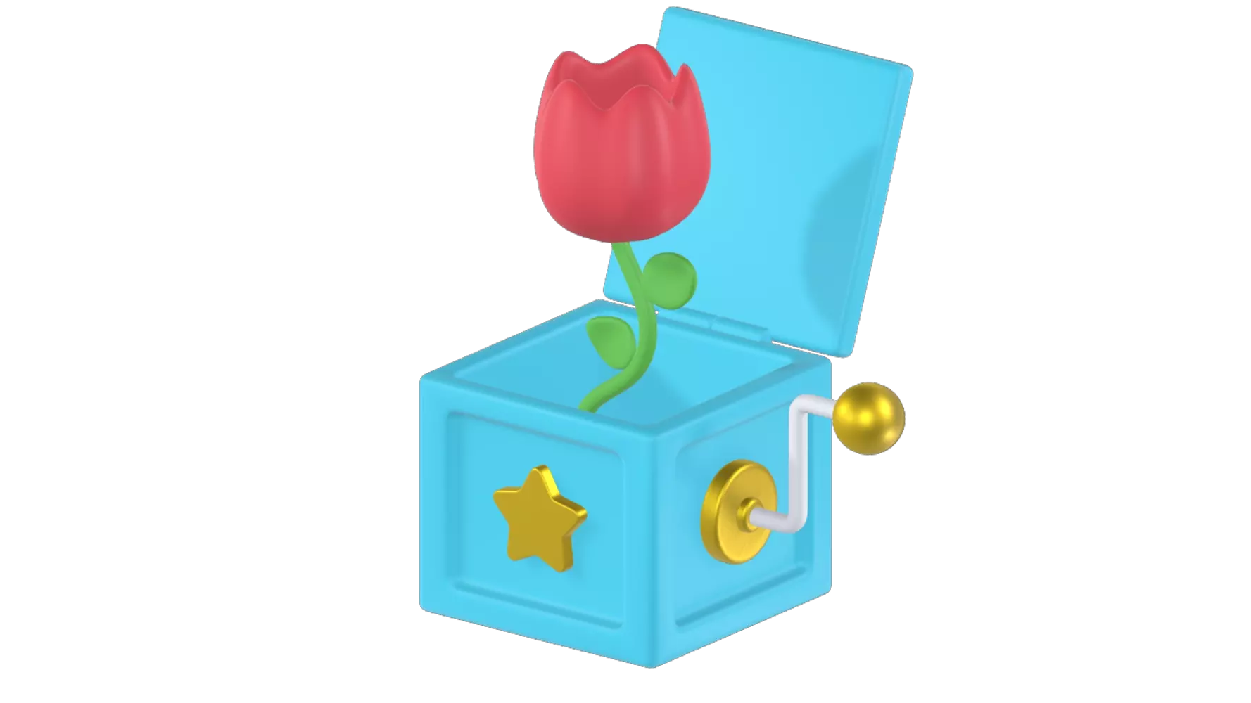 Open Box 3D Graphic