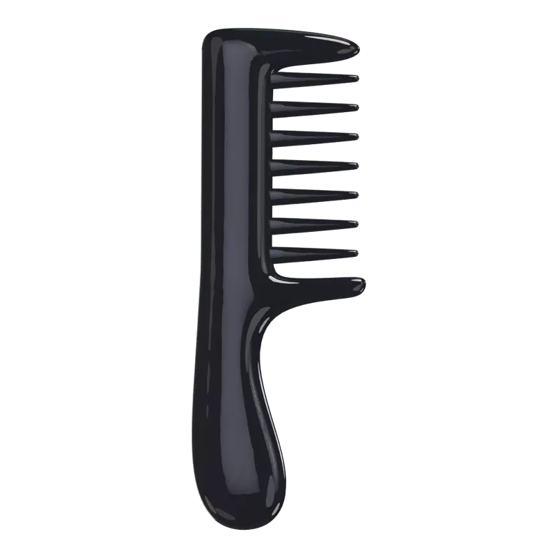 3D Plastic Comb For Hairstyle 3D Graphic