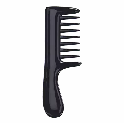 3D Plastic Comb For Hairstyle 3D Graphic