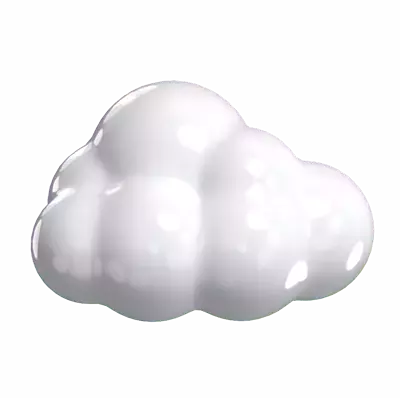 3D Cloud Model Fluffy 3D Graphic