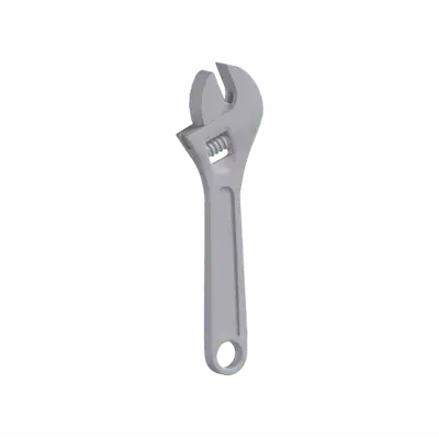 Wrench 3D Graphic