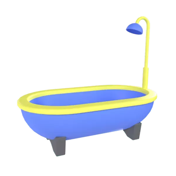 Bathtub 3D Graphic