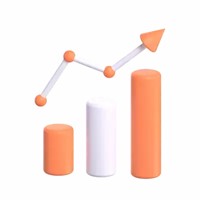 Growth Graph 3D Graphic