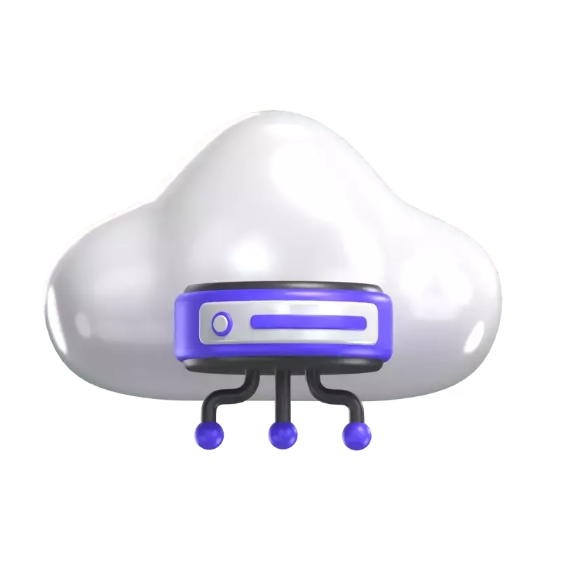 Cloud Server 3D Graphic