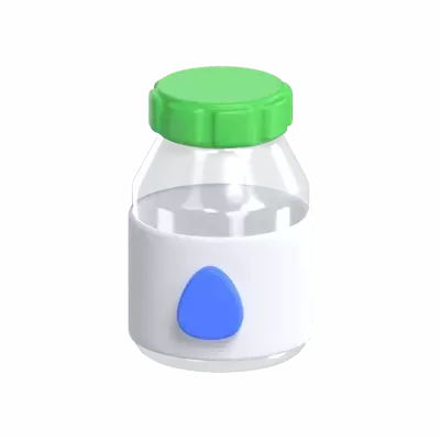 Alcohol Bottle 3D Graphic