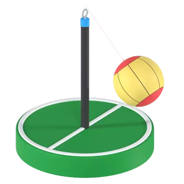 Tetherball 3D Graphic