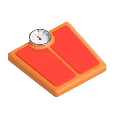 Weight Scale 3D Graphic