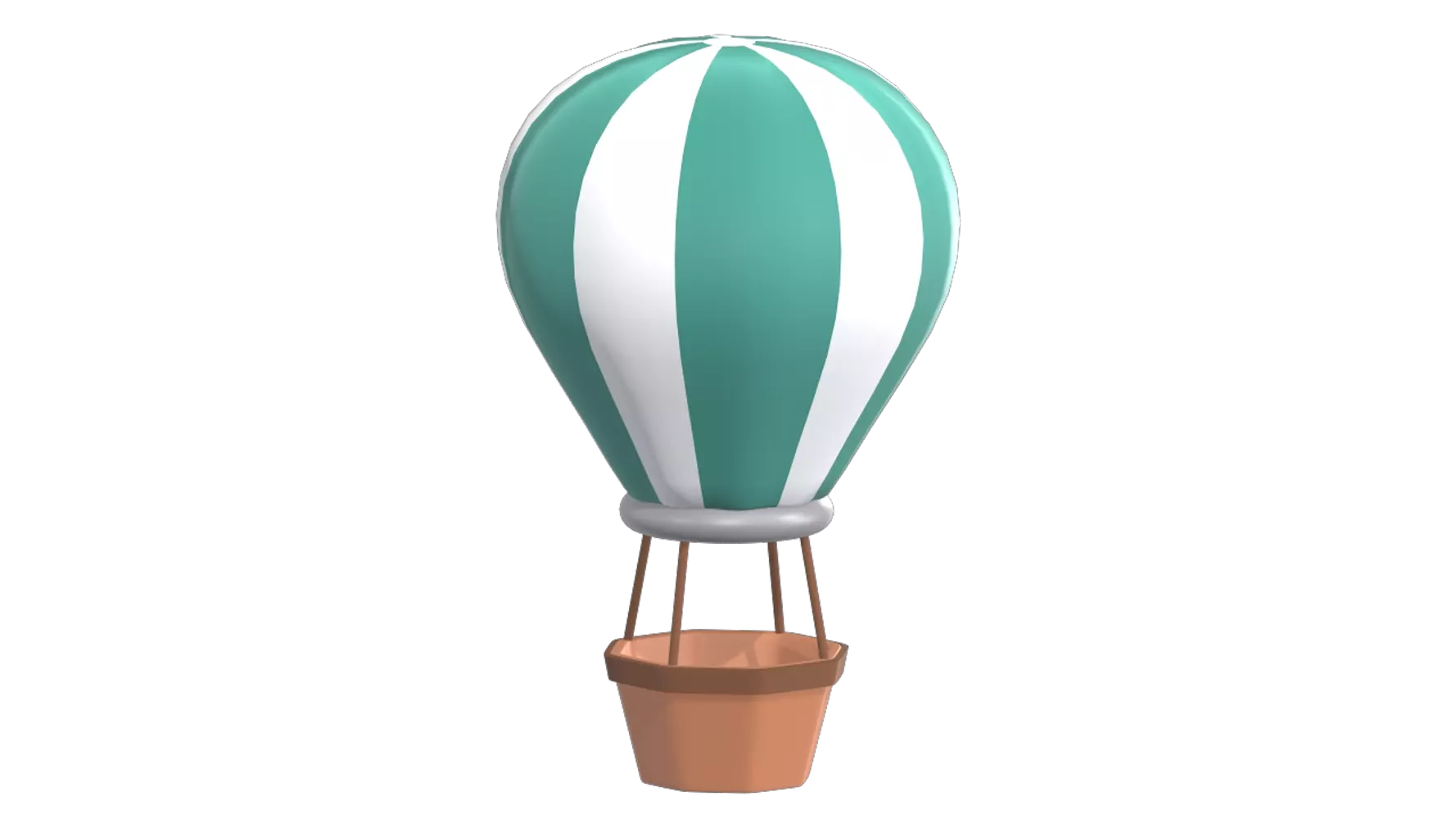Hot Air Balloon 3D Graphic