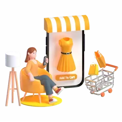 Search Product Ecommerce 3D Illustration