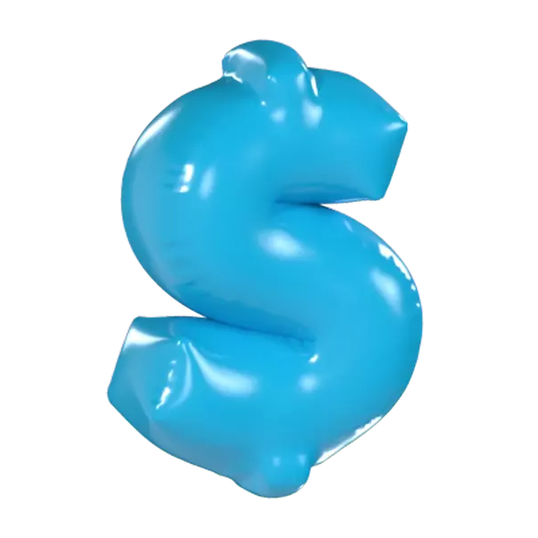 Dollar Sign 3D Graphic