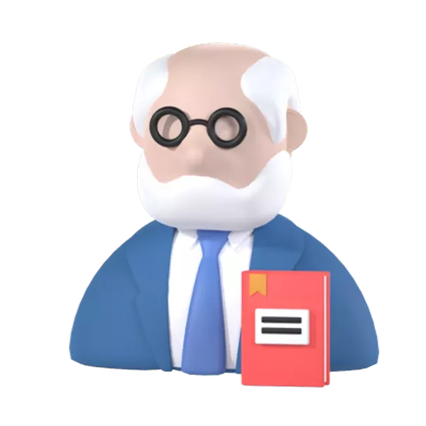 Professor do sexo masculino 3D Graphic