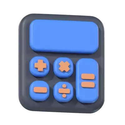 Calculator 3D Graphic