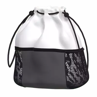 Drawstring Sack Bag Mesh 3D Graphic