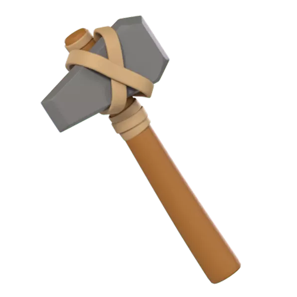 Stone Age Hammer 3d model--e9907ea8-7c7a-4cbe-b808-247613ad2db8