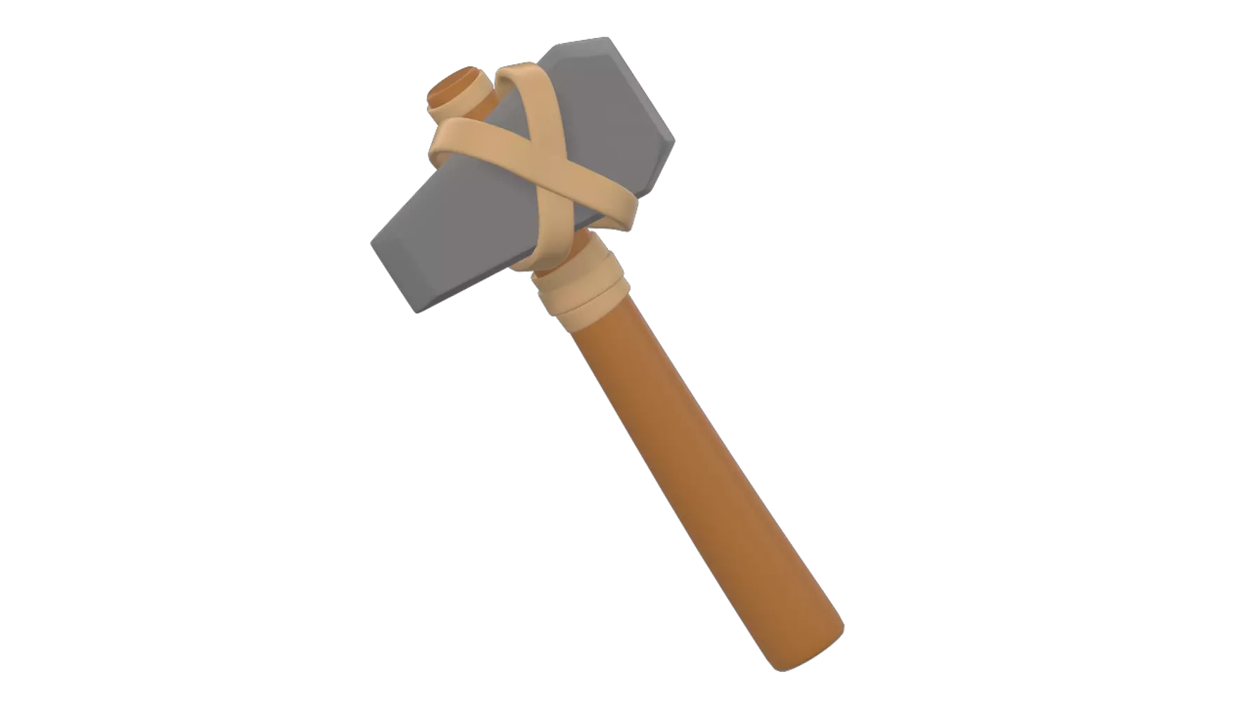 Stone Age Hammer 3D Graphic