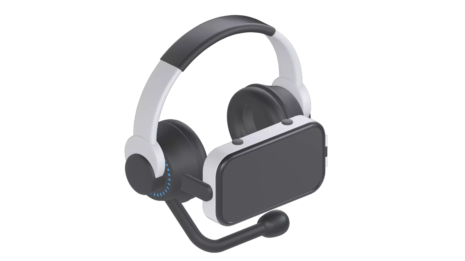Headphone With VR 3D Graphic