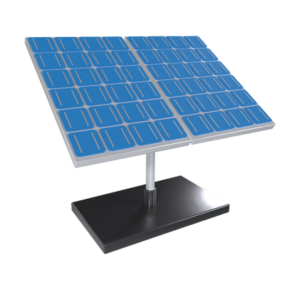 Solar Panel 3D Graphic