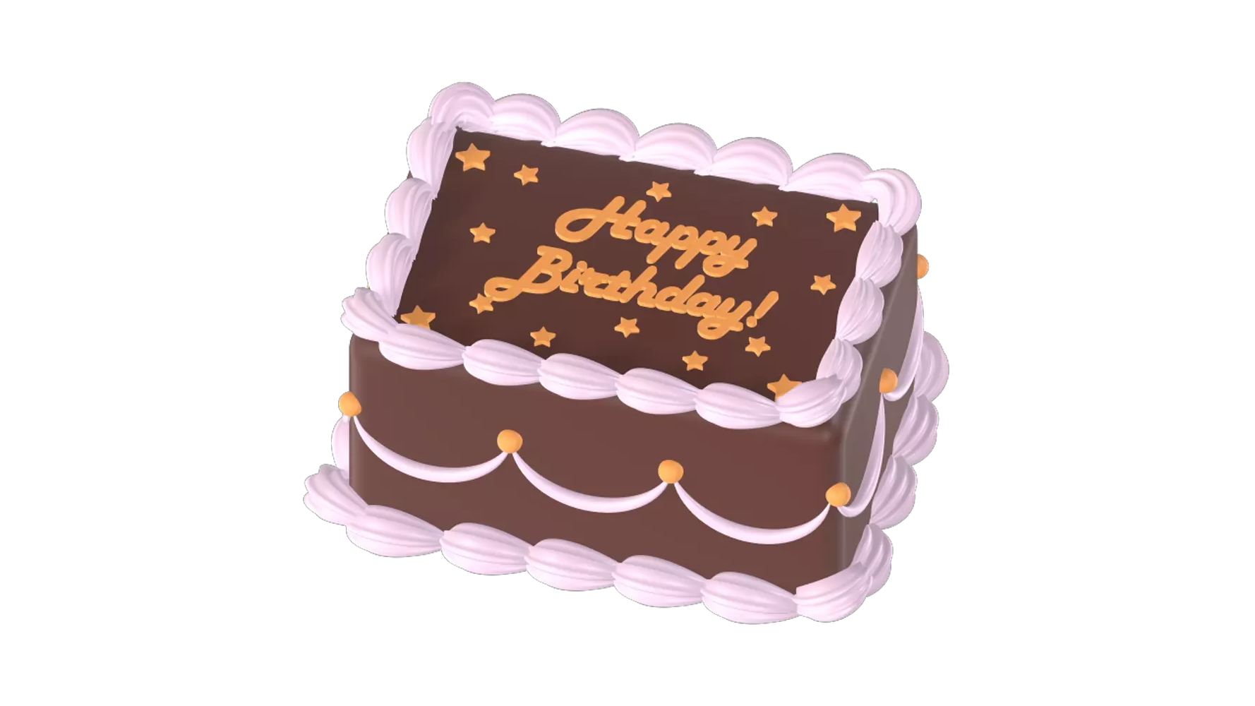 Birthday Choco Cake with Cream 3d model--4f97f302-5034-4685-b82d-e01f34e96cf5