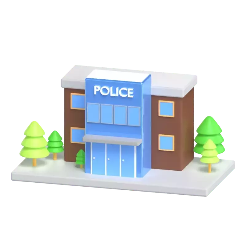 Police Office 3D Graphic