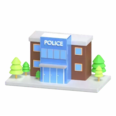 Police Office 3D Graphic