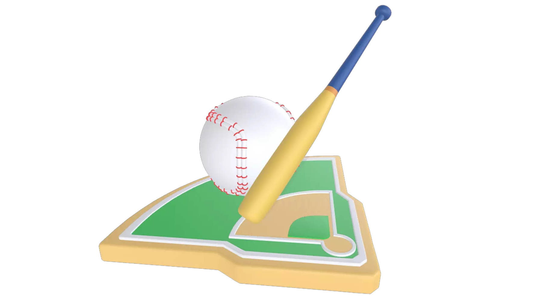 Baseball 3D Graphic