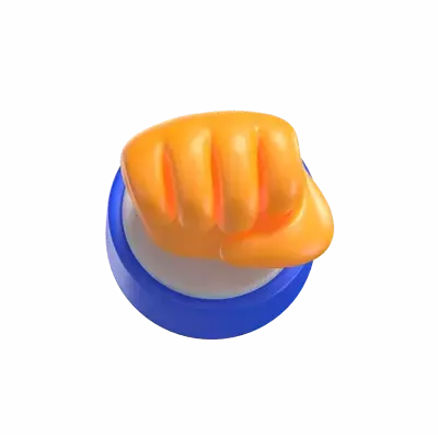 Fist Hand Sign 3D Graphic