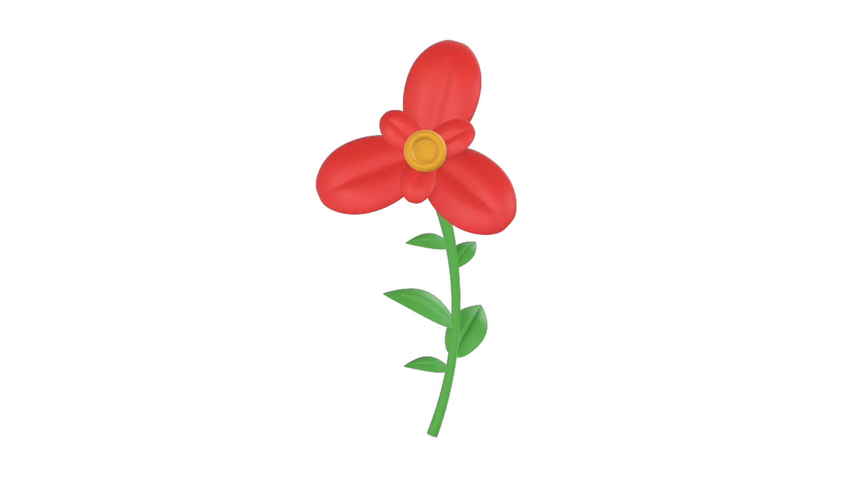 Dahlia Flower 3D Graphic
