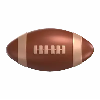 Rugby-Ball 3D Graphic