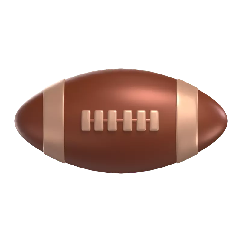 Rugby-Ball 3D Graphic