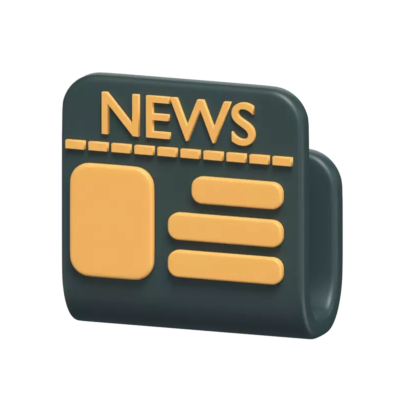 3D Justice Newspaper Model 3D Graphic