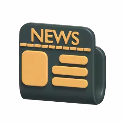 3D Justice Newspaper Model 3D Graphic