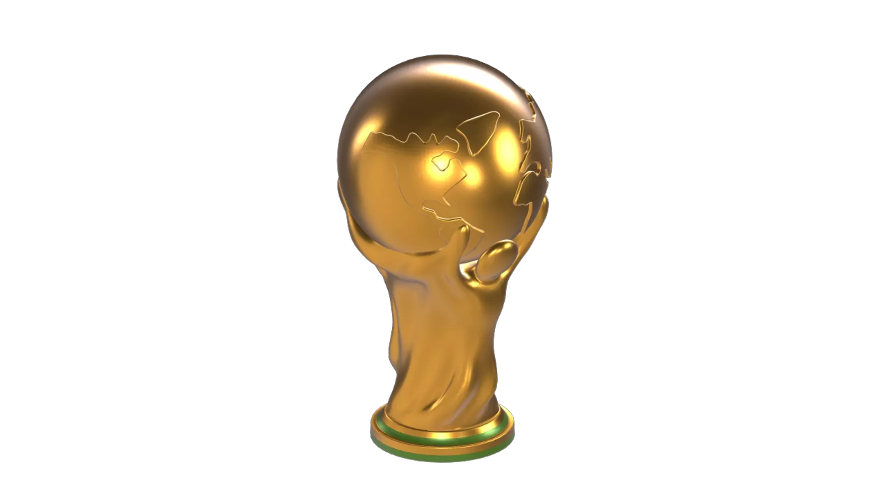 World Cup Trophy 3D Graphic