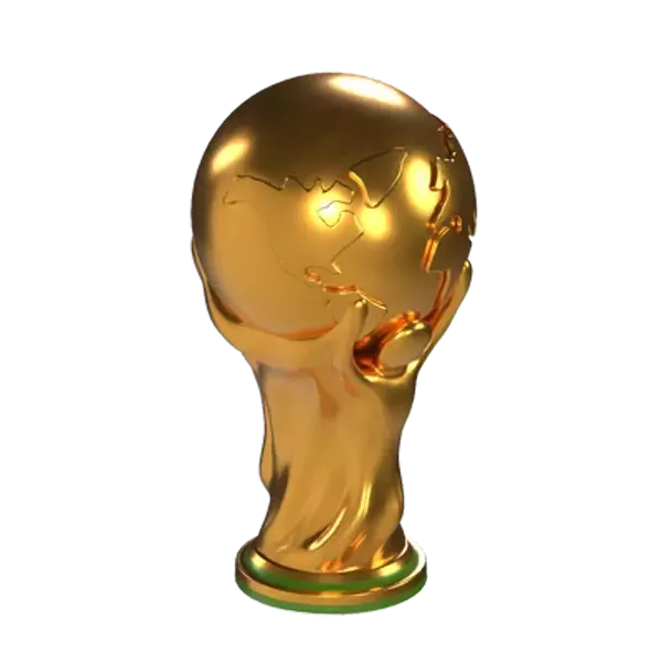 World Cup Trophy 3D Graphic