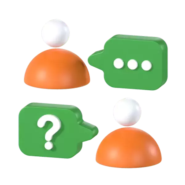 Question People 3D Graphic