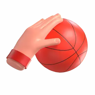 Basketball Dribbling 3D Graphic