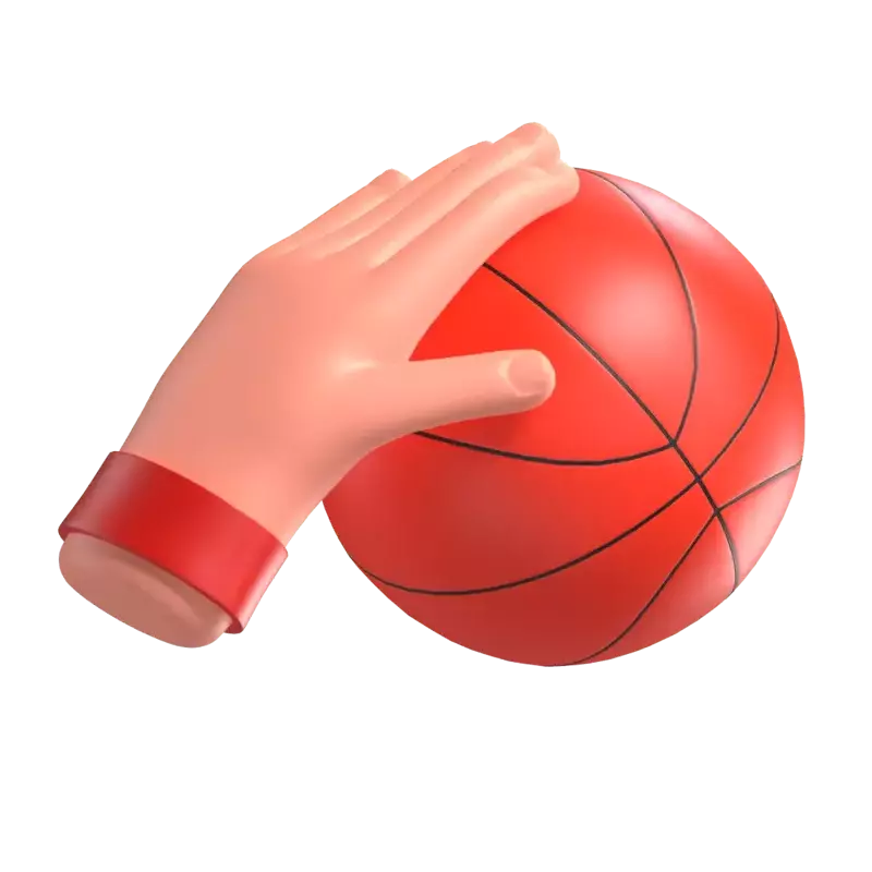 Basketball Dribbling 3D Graphic