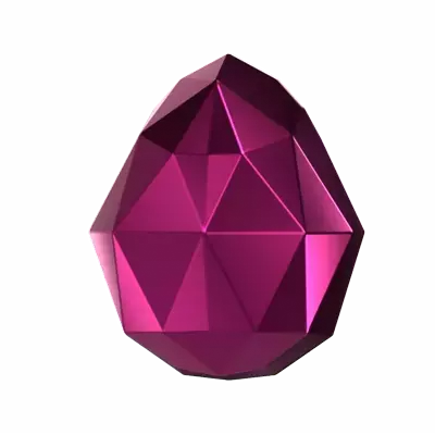 Pear Shaped 3D Diamond Flat Back 3D Graphic