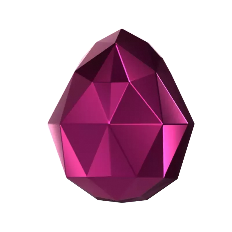Pear Shaped 3D Diamond Flat Back 3D Graphic